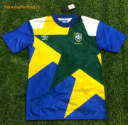 1991-1994 Brazil Retro Star Soccer Jersey Shirt
