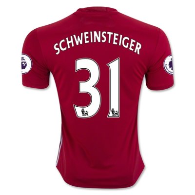 2016-17 Manchester United 31 SCHWEINSTEIGER Home Soccer Jersey