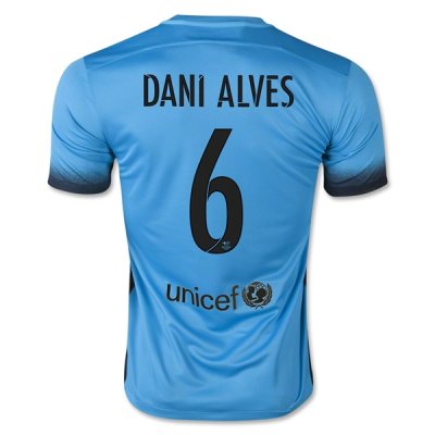 2015-16 Barcelona DANI ALVES 6 Third Soccer Jersey