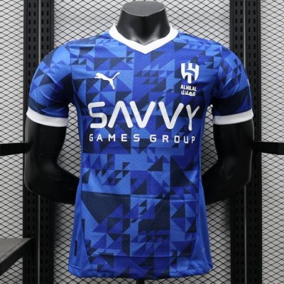 2024-25 Al Hilal SFC Leyard Crescent Home Soccer Jersey Shirt Player Version