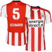 2017-18 PSV Eindhoven #5 Daniel Schwaab Home Soccer Jersey