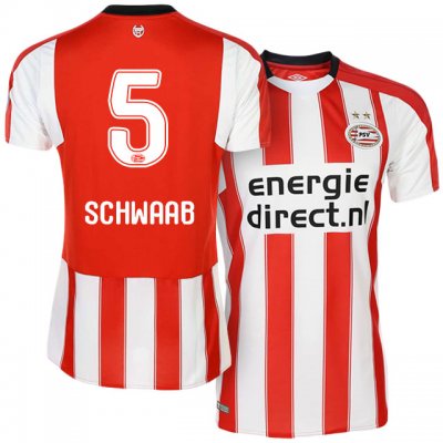 2017-18 PSV Eindhoven #5 Daniel Schwaab Home Soccer Jersey