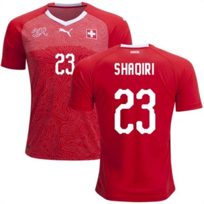 2018 World Cup Switzerland Home Soccer Jersey Shirt Xherdan Shaqiri #23
