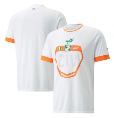 2022 World Cup Ivory Coast Côte d'Ivoire Away Soccer Jersey Shirt
