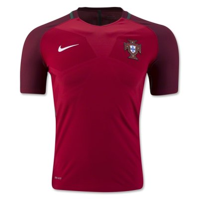 2016 Euro Portugal Home Soccer Jersey (player version)