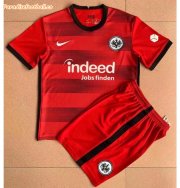 2021-22 Eintracht Frankfurt Kids Away Soccer Kits Shirt With Shorts