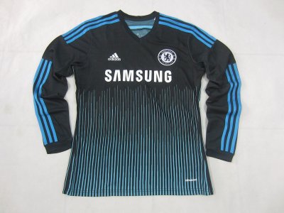 Chelsea 14/15 Black Long Sleeve Third Soccer Jersey