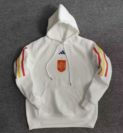 2022 FIFA World Cup Spain White Hoodie Sweat Shirt