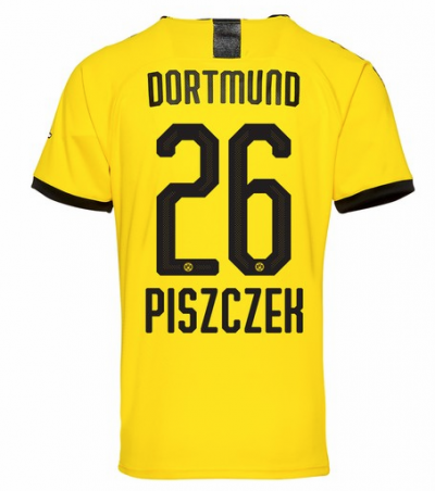 2019-20 Borussia Dortmund Home Soccer Jersey Shirt Piszczek 26