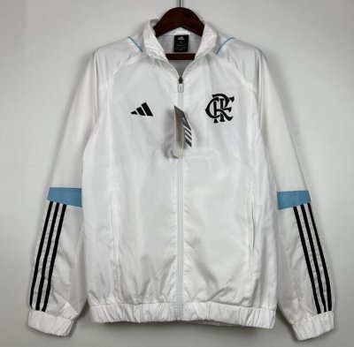 2023-24 Flamengo White Windbreaker Jacket