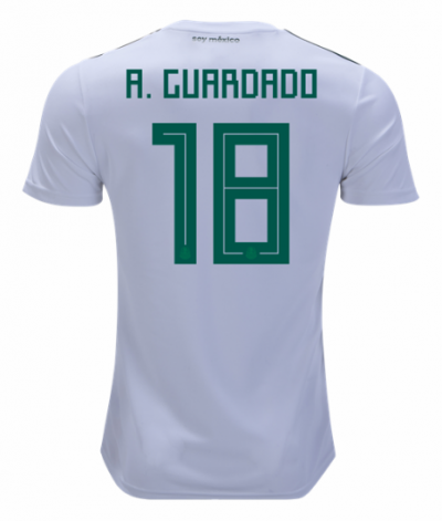 2018 World Cup Mexico Away Soccer Jersey Shirts Andres Guardado #18