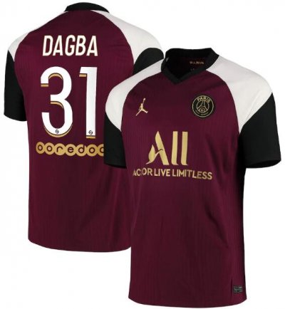 2020-21 PSG Third Away Soccer Jersey Shirt Dagba 31