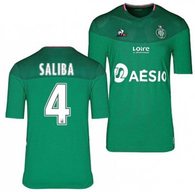 2019-20 AS Saint Etienne Home Soccer Jersey Shirt William Saliba #4