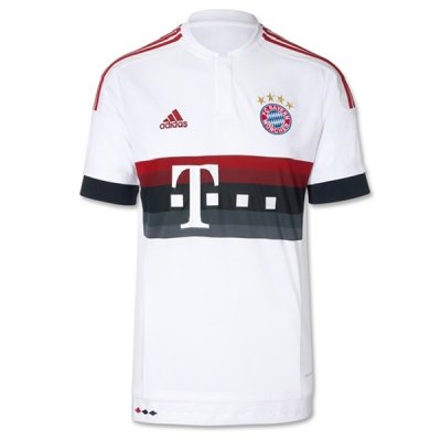 Bayern Munich 2015/16 Away Soccer Jersey White