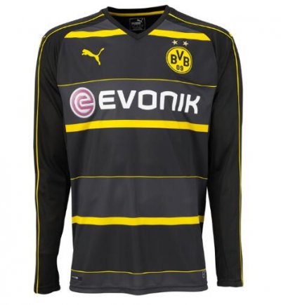2016-17 Borussia Dortmund LS Away Soccer Jersey