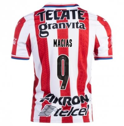 2020-21 Chivas Guadalajara Home Soccer Jersey Shirt JOSÉ JUAN MACÍAS #9