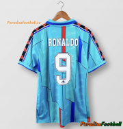 1995-97 Barcelona Retro Away Soccer Jersey Shirt Ronaldo #9