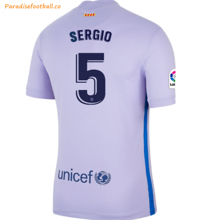 2021-22 Barcelona Away Soccer Jersey Shirt with SERGIO BUSQUETS 5 printing