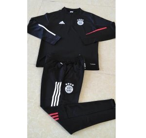 2020-21 Bayern Munich Black Sweatshirt training Suit with pants 2020-21 Bayern Munich Black Sweatshirt training Suit with pants