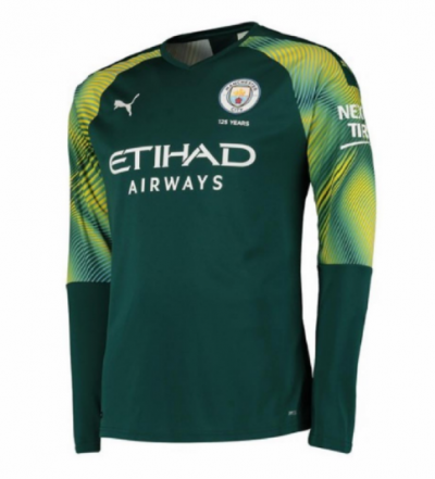 2019-20 Manchester City Goalkeeper Green LS Soccer Jersey Shirt