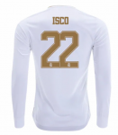 2019-20 Real Madrid Long Sleeve Home Soccer Jersey Shirt Isco #22