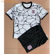Kids SC Corinthians 2021-22 Home Soccer Kits Shirt With Shorts