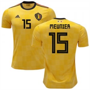 2018 World Cup Belgium Away Soccer Jersey Shirt Thomas Meunier #15
