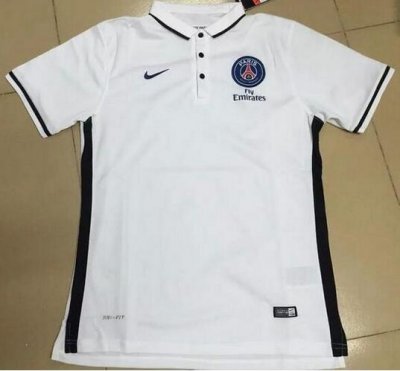 2016-17 PSG White Polo Shirt