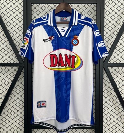 1999-2000 RCD Espanyol Retro Home Soccer Jersey Shirt