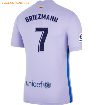 2021-22 Barcelona Away Soccer Jersey Shirt with ANTOINE GRIEZMANN 7 printing