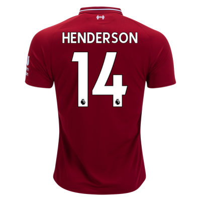 2018-19 Liverpool Home Soccer Jersey Shirt Jordan Henderson #14