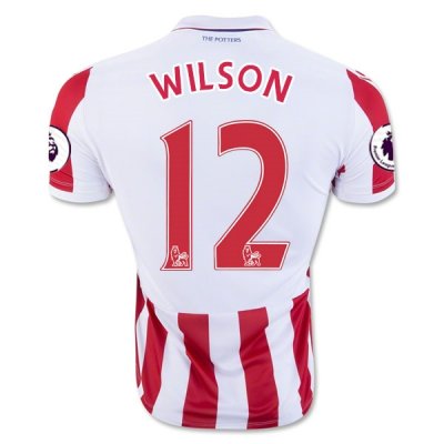 2016-17 Stoke City 12 WILSON Home Soccer Jersey