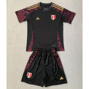 2024 Euro Cup Peru Kids Away Soccer Kits Shirt With Shorts