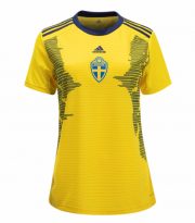 2019 Sweden Women Home Soccer Jersey Shirt