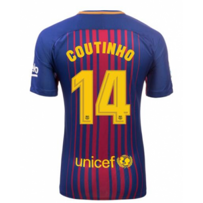 2017-18 Barcelona #14 COUTINHO Home Soccer Jersey