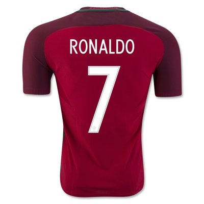 2016 Portugal RONALDO #7 Home Soccer Jersey