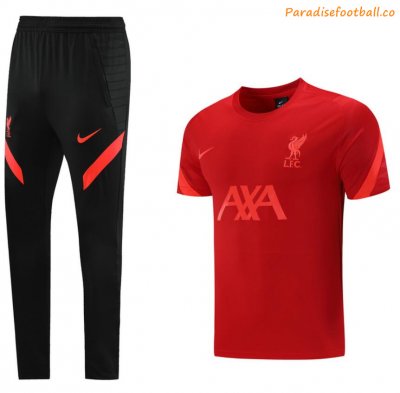 2021-22 Liverpool Red Training Kits Shirt with Pants