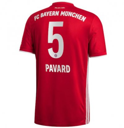 2020-21 Bayern Munich Home Soccer Jersey Shirt Pavard 5