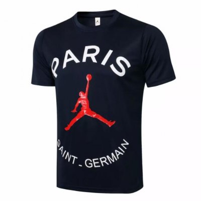2021-22 PSG x Jordan Black Red T-Shirt