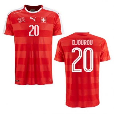 2016 Switzerland Djourou 20 Home Soccer Jersey