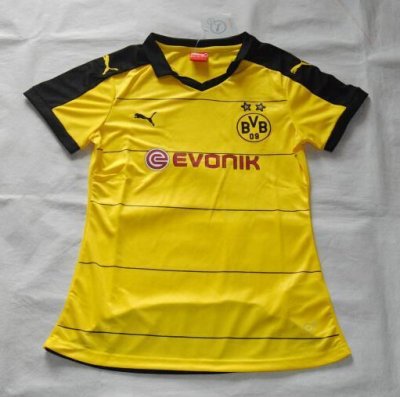 2015-16 Dortmund Women's Home Soccer Jersey