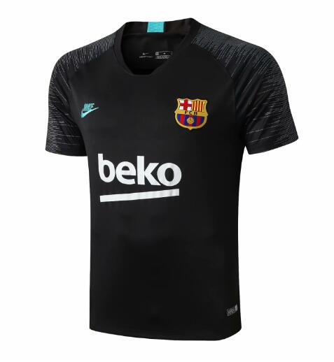 2019-20 Barcelona Black Training Shirt 002