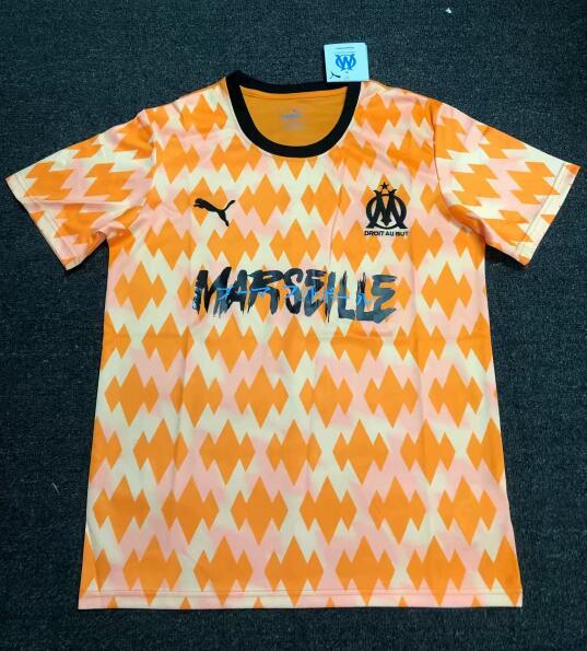 2019-20 Marseilles Orange White Special Soccer Jersey Shirt