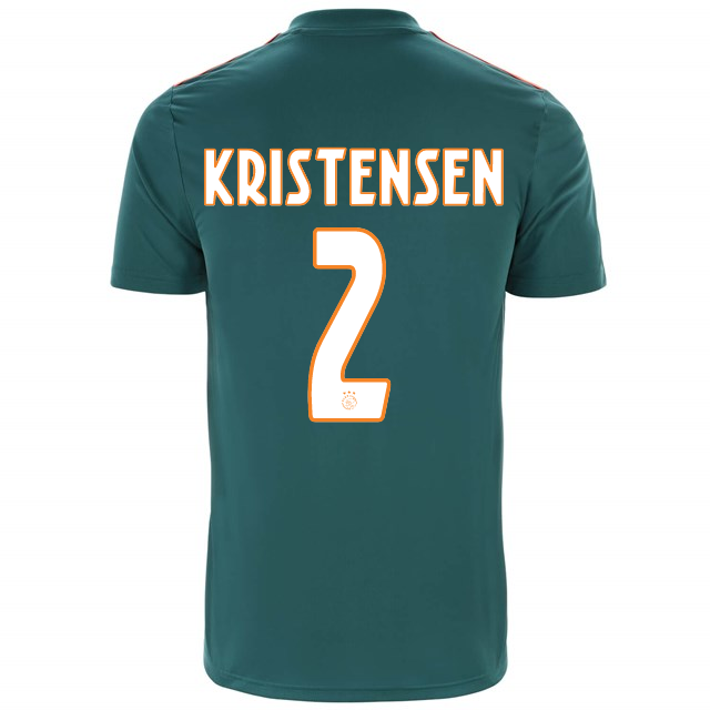 Rasmus Kristensen #2 Ajax 2019-20 Away Soccer Jersey Shirt
