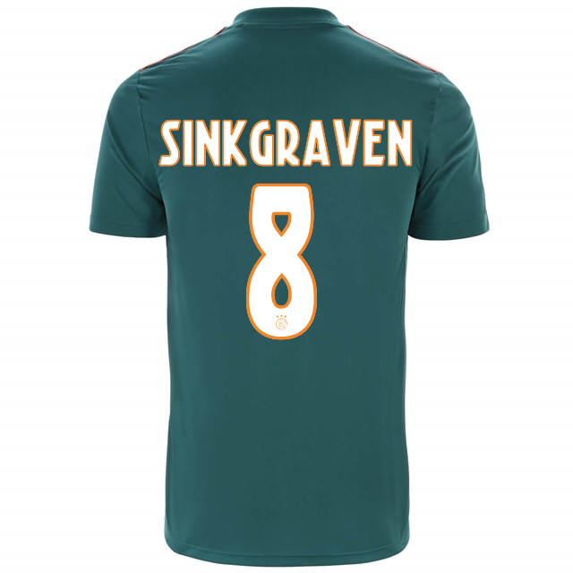 Daley Sinkgraven #8 Ajax 2019-20 Away Soccer Jersey Shirt