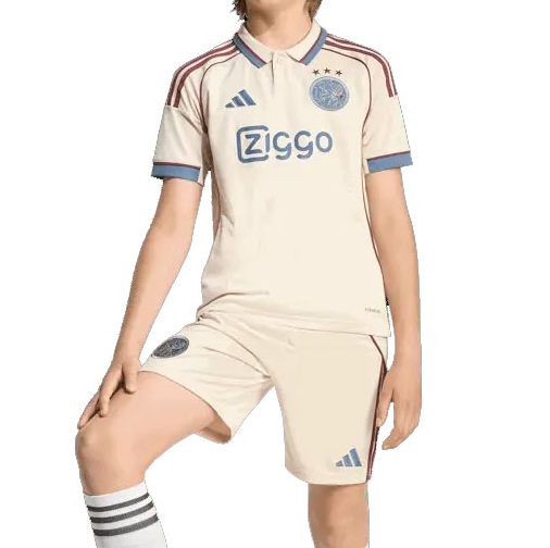 2025-26 Ajax Third Kids Soccer Kits Shirt With Shorts