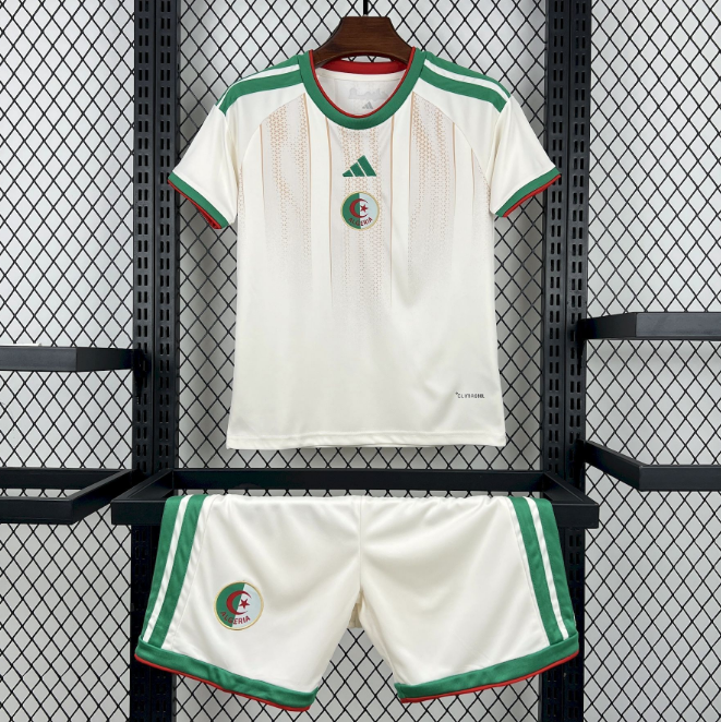 2026 FIFA World Cup Algeria Home Kids Soccer Kits Shirt with Shorts