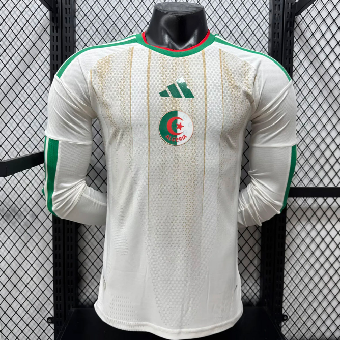 2026 FIFA World Cup Algeria Home Long Sleeve Soccer Jersey Shirt Authentic Version