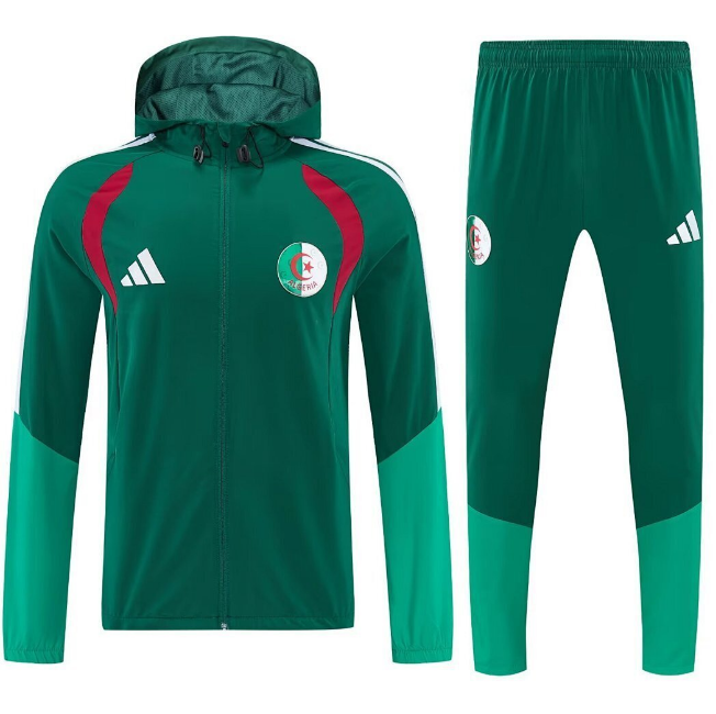 2026-27 Algeria Green Training Windbreaker Jacket Kit with Pants