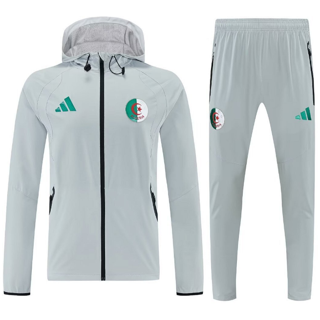 2026-27 Algeria Grey Training Windbreaker Jacket Kit with Pants